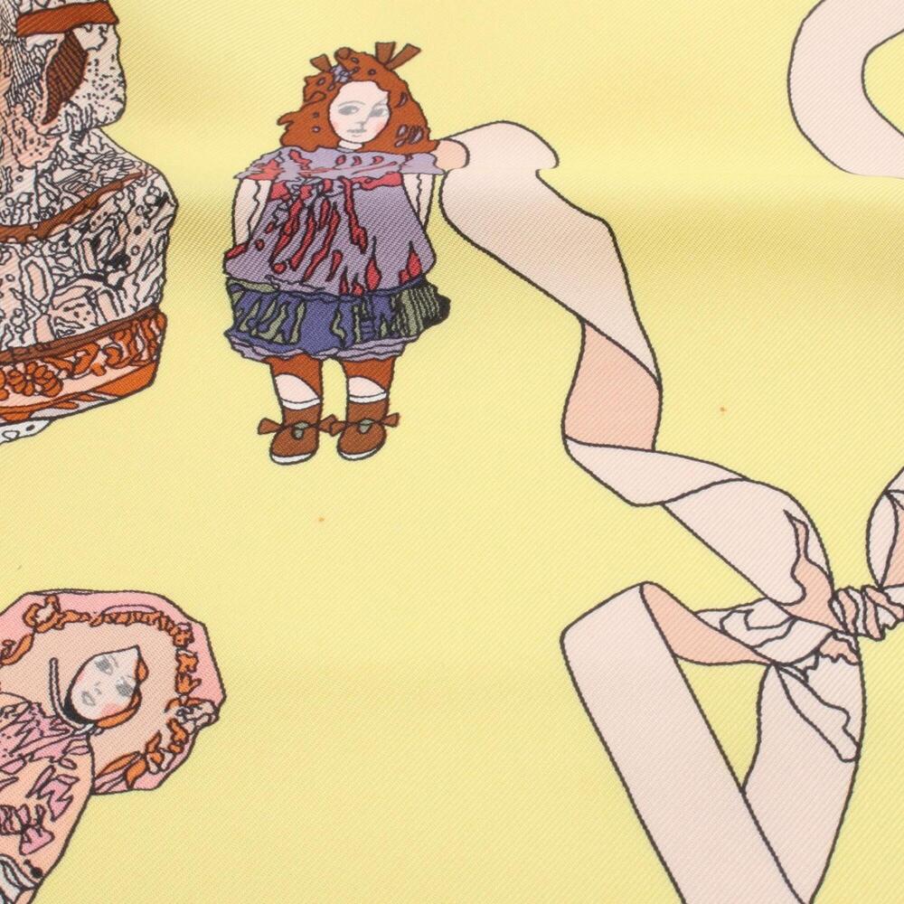 HERMES Yellow Silk Scarf - Picture 5 of 5